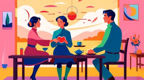 Как взаимодействие с семейными традициями влияет на развитие любви и преодоление кризисов в паре