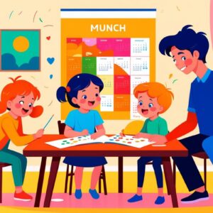 Создание семейного «календаря чувств»: как дети могут выражать свои эмоции через художественные работы и совместное обсуждение