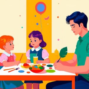 Как совместные занятия искусством могут объединить родителей и детей, улучшая эмоциональную связь и коммуникацию